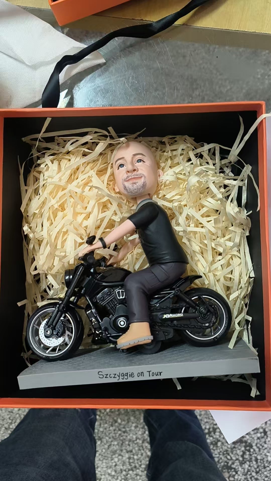 BobbleHeads Figurine Customized Doll - Motorcycle Riders Custom BobbleHead, Personalized Bobblehead from Picture