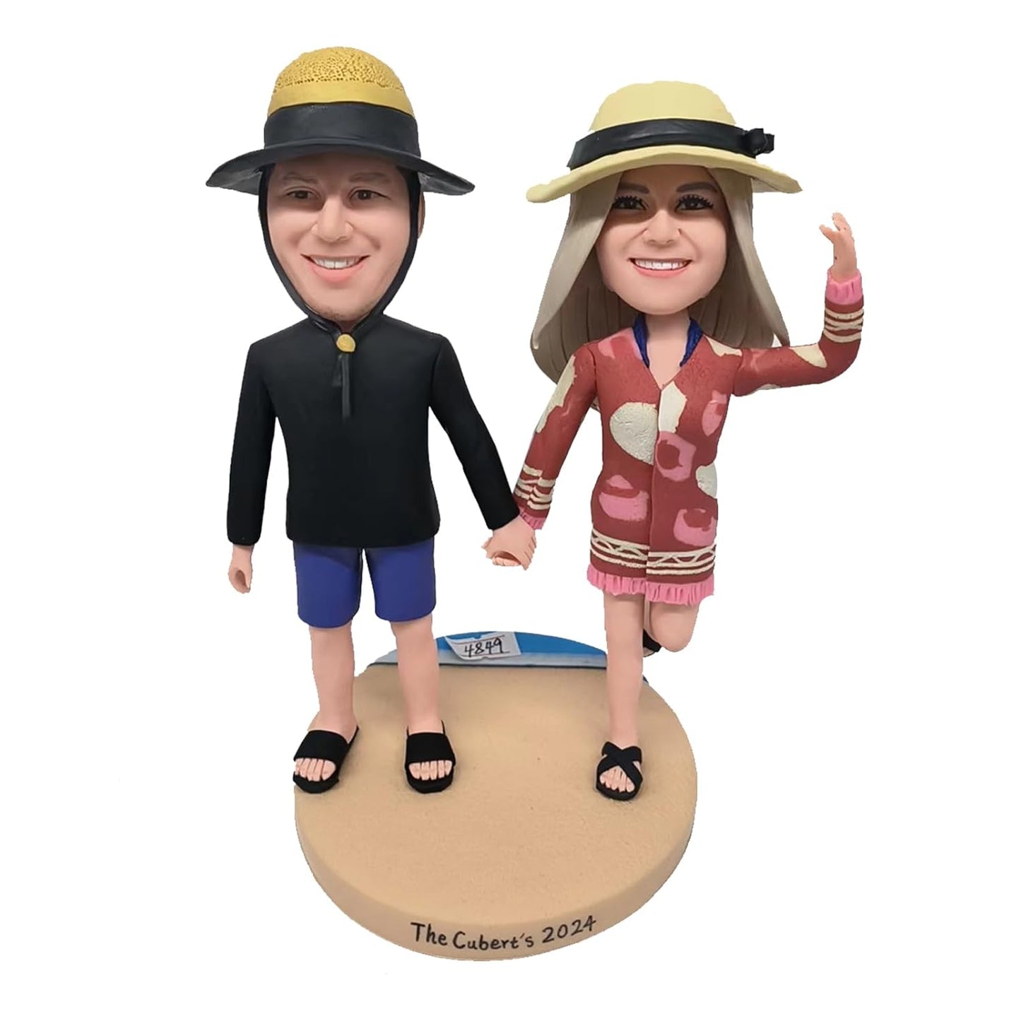 Custom Bobble Head to Toe for Couples, Custom Bobblehead Boss Day Gift