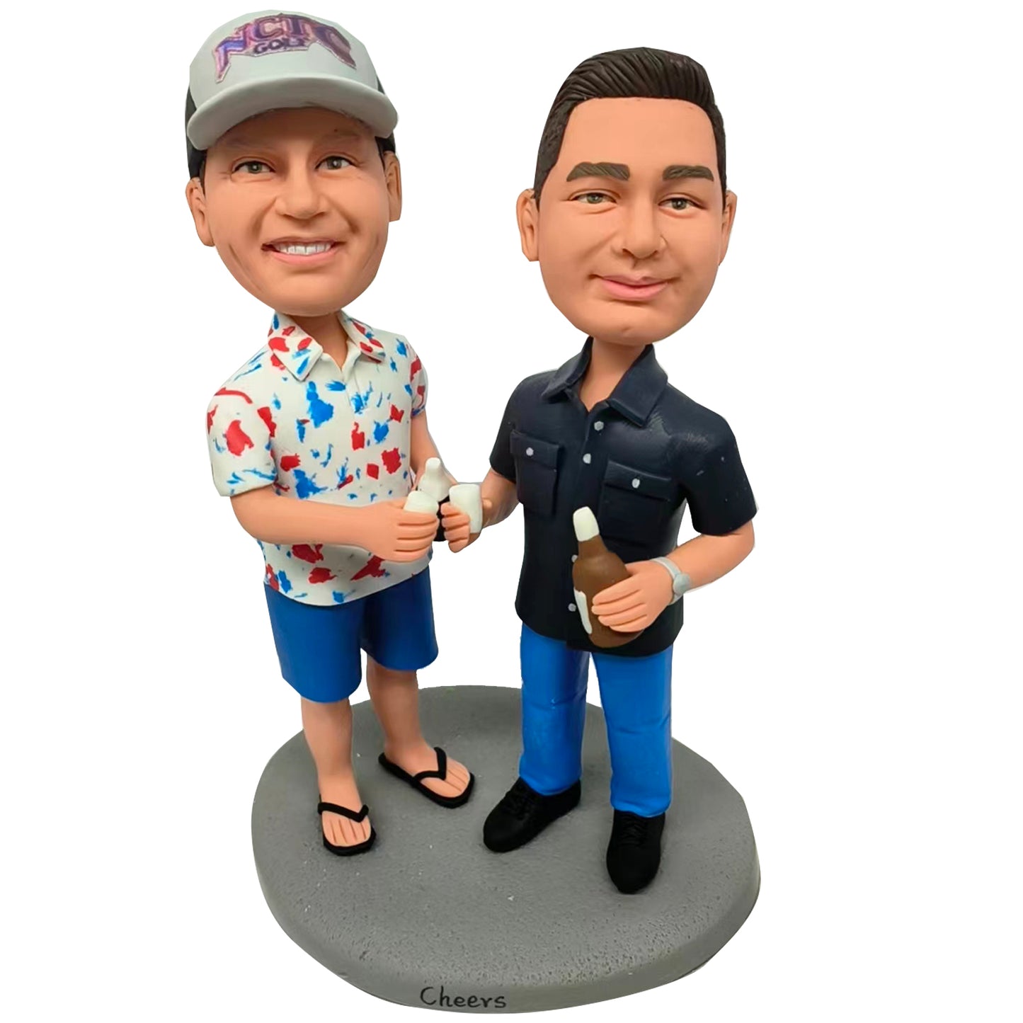 Create a Custom Bobblehead for 2 People – Celebrate Dynamic Duos with Helgee!