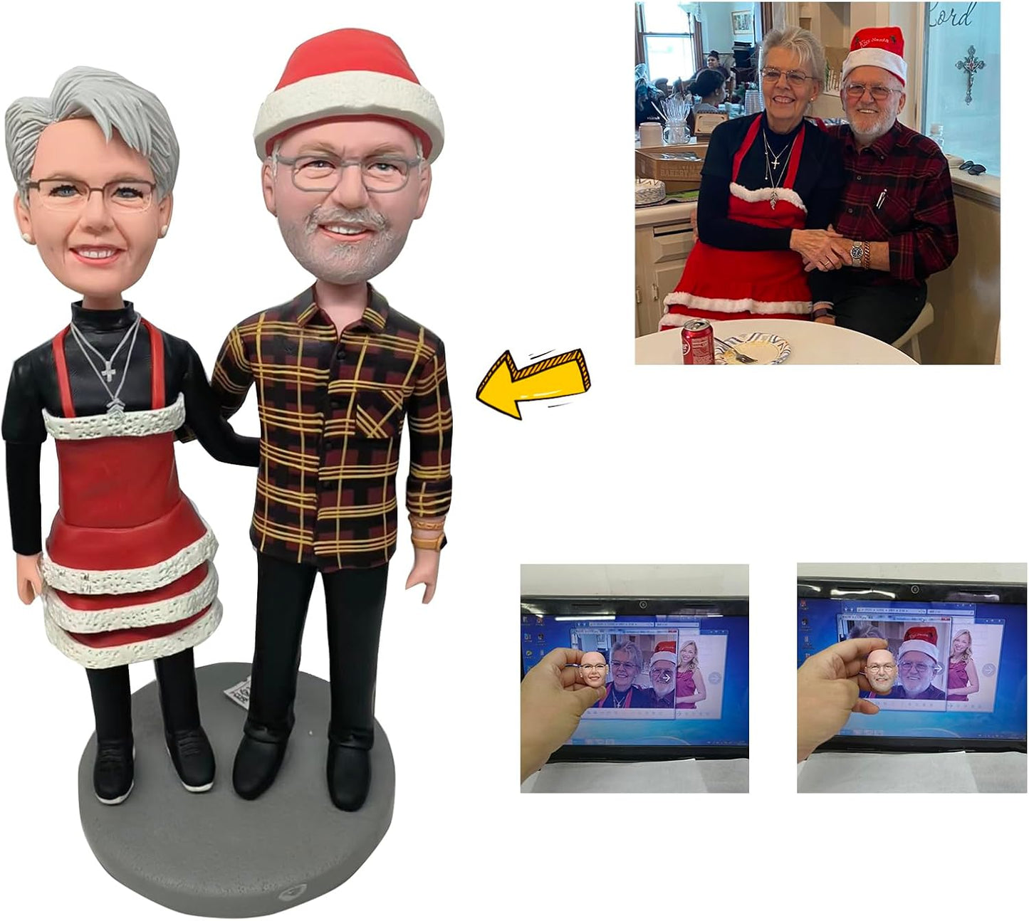 Custom Bobbleheads Couples, Personalized Wedding /Valentine's Day, Custom Bobblehead Photo