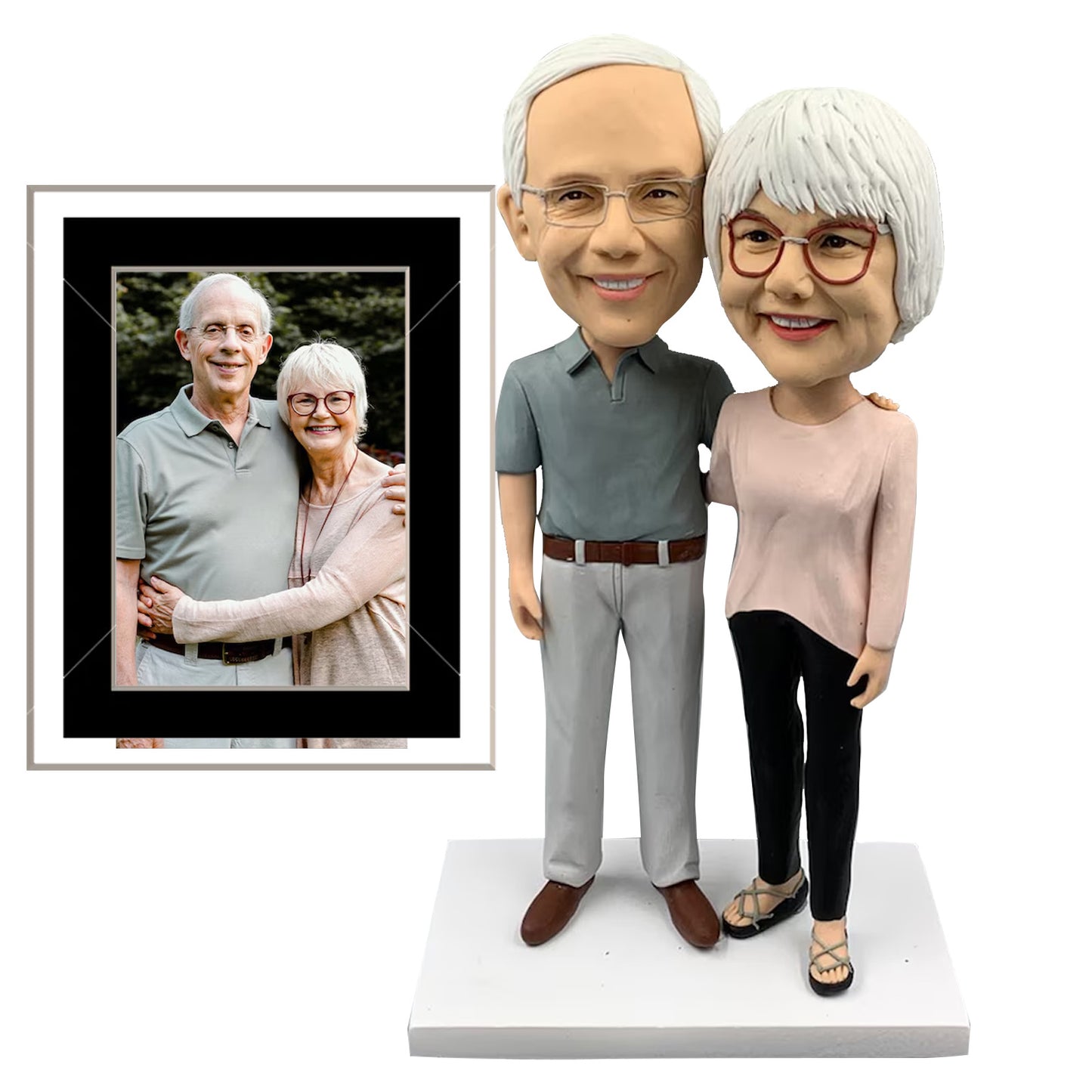 Custom Couple Bobbleheads Figures Personalized, Custom Bobbleheads from Photo