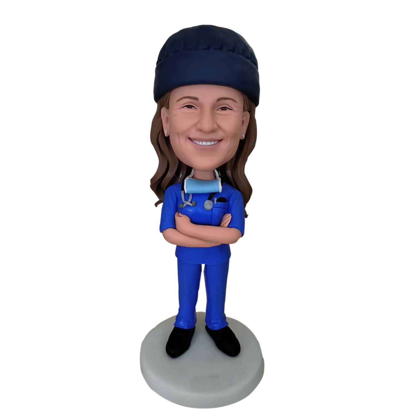 Custom Bobblehead Doctor Female – Celebrate Her Healing Touch with Helgee!