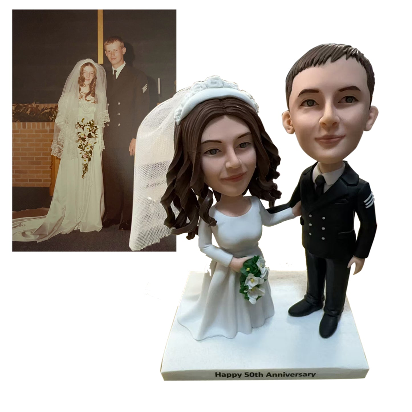 Custom Bobblehead Wedding – Personalized Cake Toppers & Gifts | Helgee