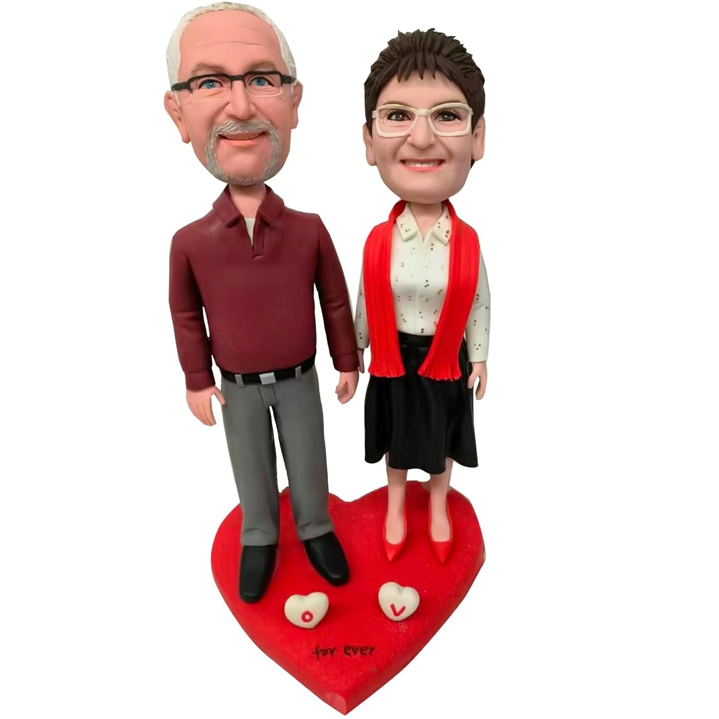 Custom Bobbleheads Couples for Wedding Valentine's Day, Personalized Bobblehead from Picture