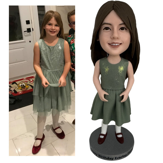 Custom Bobblehead Kids,Custom Personalized Unique Handmade, Custom Bobblehead of Child