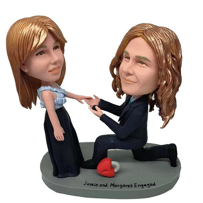 Fully Custom Bobbleheads Couples Doll, Full custom Head & Body Wedding Gifts for Couple