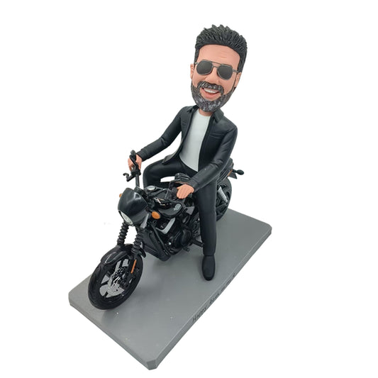 Personalized Motorcycle Gifts For Boyfriend – Custom Bobblehead for Motorcycle Lovers | Helgee