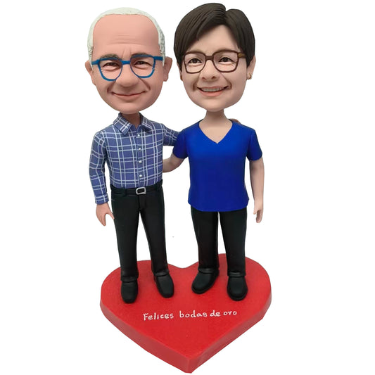 Personalized Custom Couples Bobblehead Figures - Capture Your Love Story | Helgee