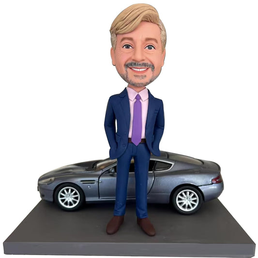 Custom Bobblehead The Man Driving Custom Bobblehead, Bobble Head for Cars