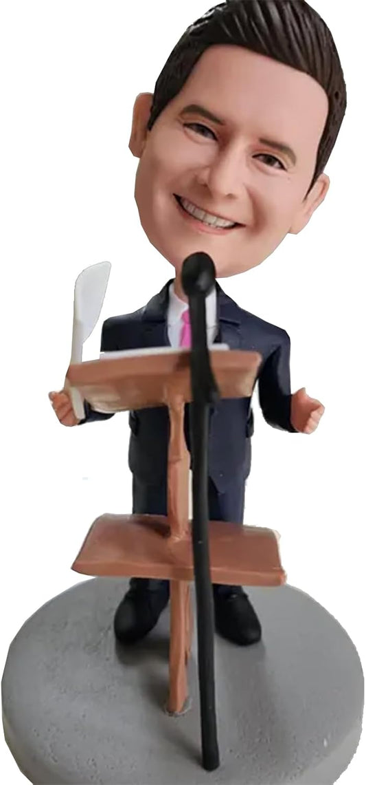 Custom Bobblehead Speeches Group Meetings Speaker, Custom Bobblehead Superhero