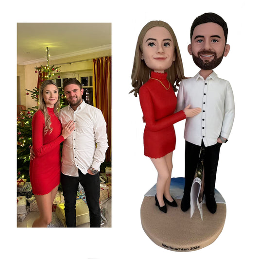 Custom Bobblehead Double from Your photos For Couplers- Valentine's Day, Anniversary, Birthday, Wedding