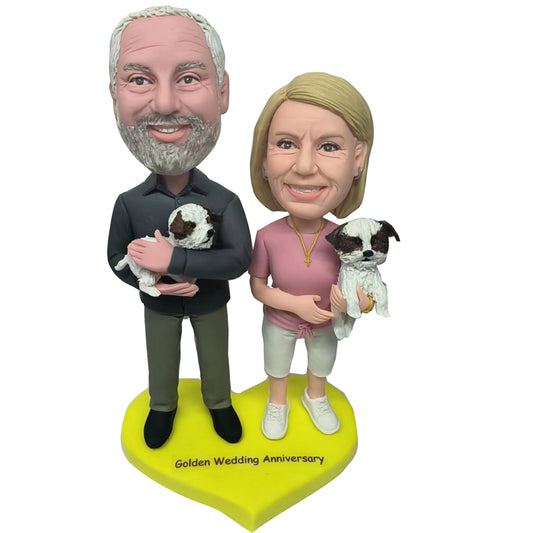 Bobblehead Dog & Custom Bobblehead with Pet - Personalized Pet Figurines | Helgee