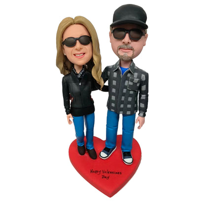 Custom Bobble Head Family,Couple Memories with Helgee !