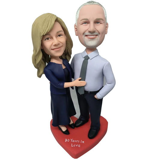 Custom Bobble Head Family,Couple Memories with Helgee !