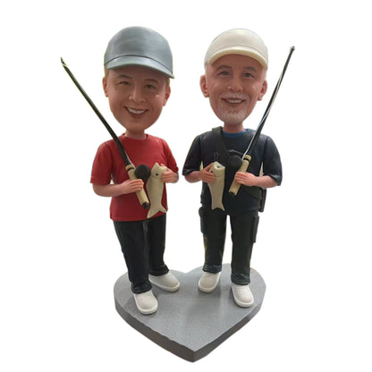 Custom Bobblehead Fishing & Custom Bobbleheads from Your Photos - Reel in Memories with Helgee!