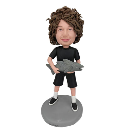 Custom Bobblehead Fishing & Custom Funny Bobblehead – Reel in Laughs with Helgee!