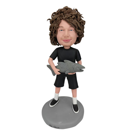Custom Bobblehead Fishing & Custom Funny Bobblehead – Reel in Laughs with Helgee!
