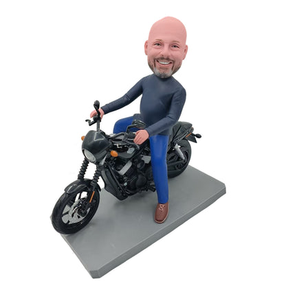 Personalized Motorcycle Gifts For Boyfriend – Custom Bobblehead for Motorcycle Lovers | Helgee