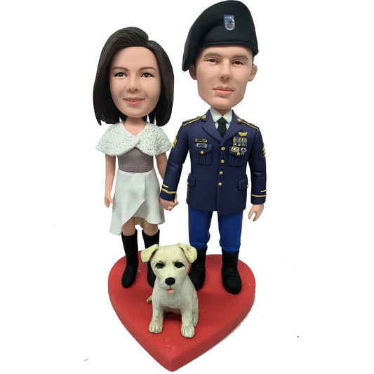 Custom Bobblehead Police Officer,Honor Heroes & Furry Friends with Helgee's Custom Bobbleheads!