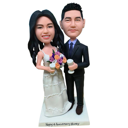 Custom Bobblehead Wedding – Personalized Cake Toppers & Gifts | Helgee