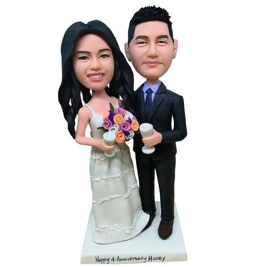 Custom Bobblehead Wedding – Personalized Cake Toppers & Gifts | Helgee