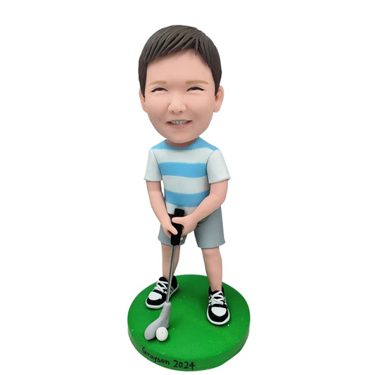 Custom Golf Bobblehead & Custom Bobblehead Kids | Helgee