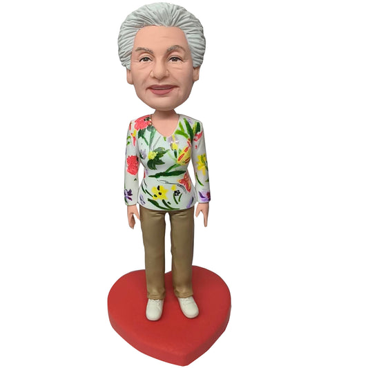 Custom Parent Bobblehead - Heartwarming Tribute Bobblehead Dolls | Helgee