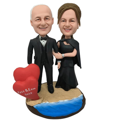 Custom Parent Bobblehead - Heartwarming Tribute Bobblehead Dolls | Helgee
