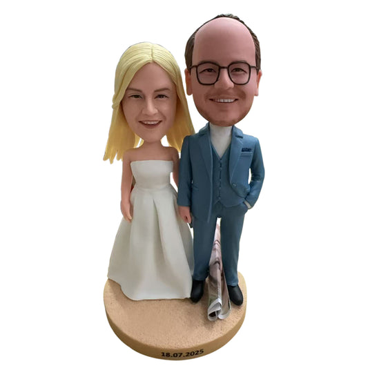 Handcrafted Beautiful Wedding Bobbleheads | Custom Bobble Head – Helgee